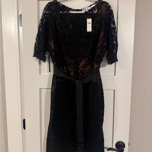 peplum evening dress Ivonne D ID6206 Black And Silver Evening Size:USS 10 NA25